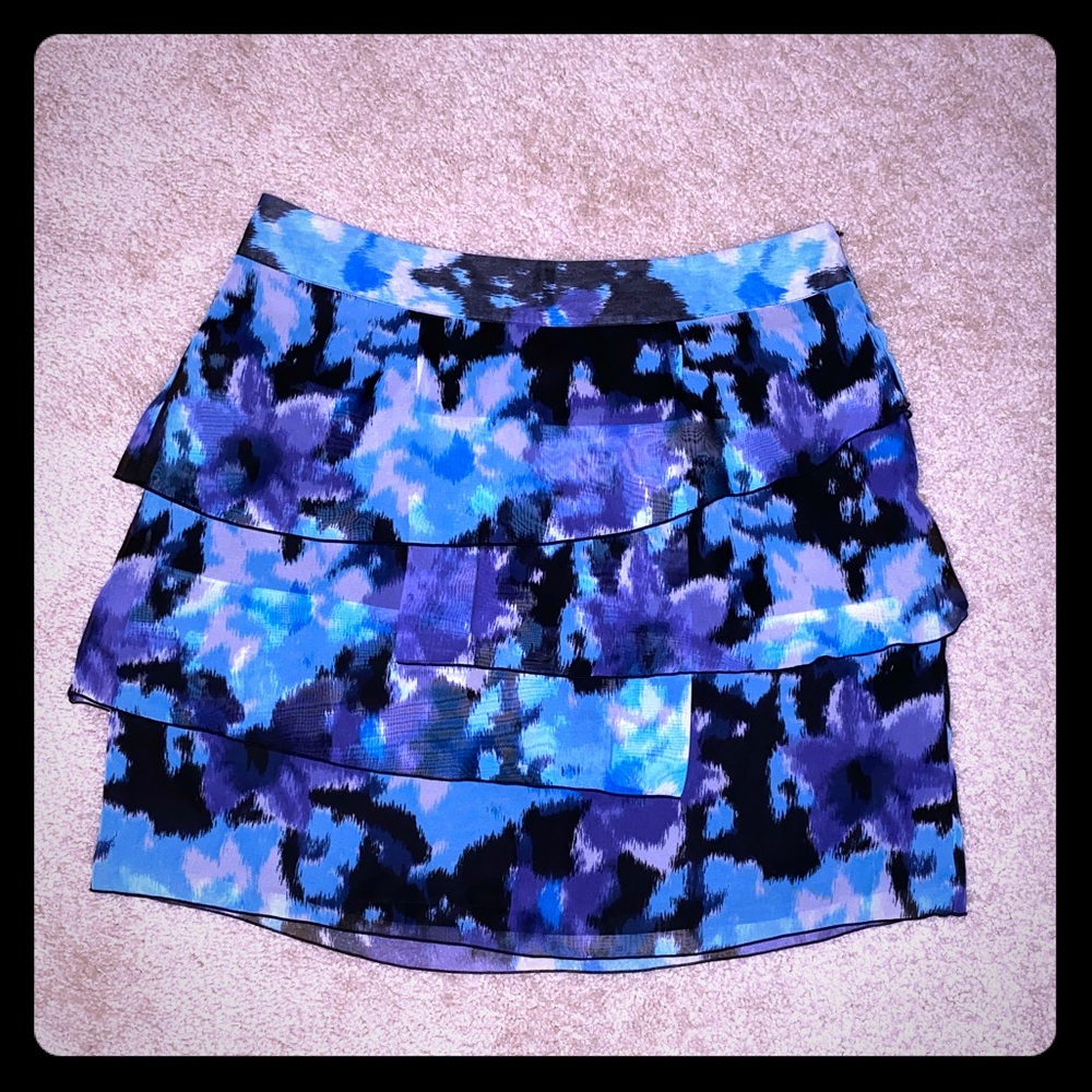 💜💙Cato Colorful & Fun Layered Skirt💙💜 - Picture 4 of 6